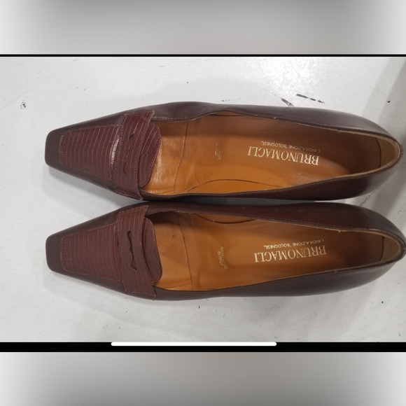 Bruno Magli | Size 9.5 | Block Heels | Cognac Brown | Leather | Authenticated - Picture 11 of 11